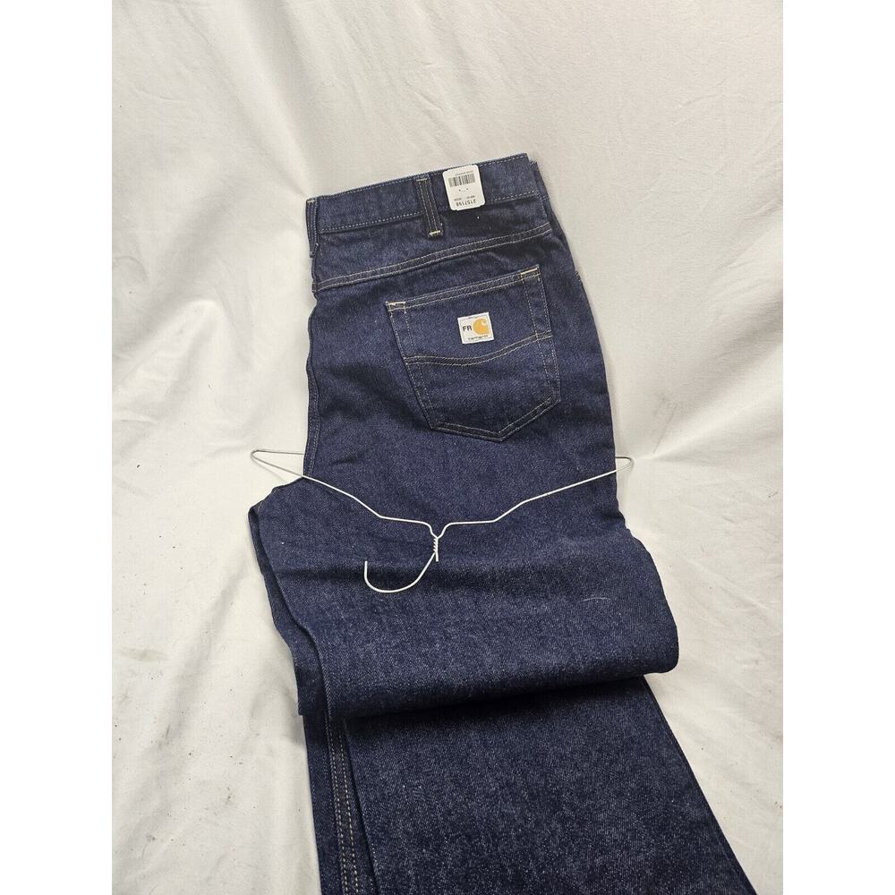 Carhartt Fr Jeans Mens Size 40x28 (40x28) CAT 2 Blue Denim Flame Resistant